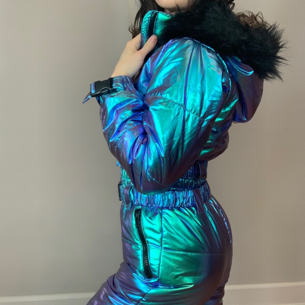 iridescent holograph club exx colder snow suit ski - Picture 8 of 15